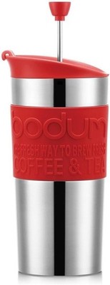 Bodum Travel Press 11067 04 Kaffeebereiter Thermobecher French Press Rot 0.35l