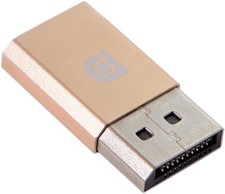 NFHK DP Virtual Display Adapter Displayport Dummy Plug Headless Ghost Black