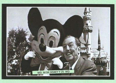 Found 4X6 PHOTO Old Walt Disney DISNEYLAND with Mickey Mouse