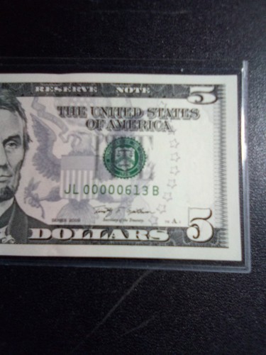 3-low Ser# Notes $1/$5/$10/2003/2009/1999/Ser# Matching On 5 And 10 00000613/Wit - Picture 13 of 20