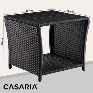 B Ware Beistelltisch Vedis 45x45x40cm schwarz Tisch Möbel Deko Wohnen