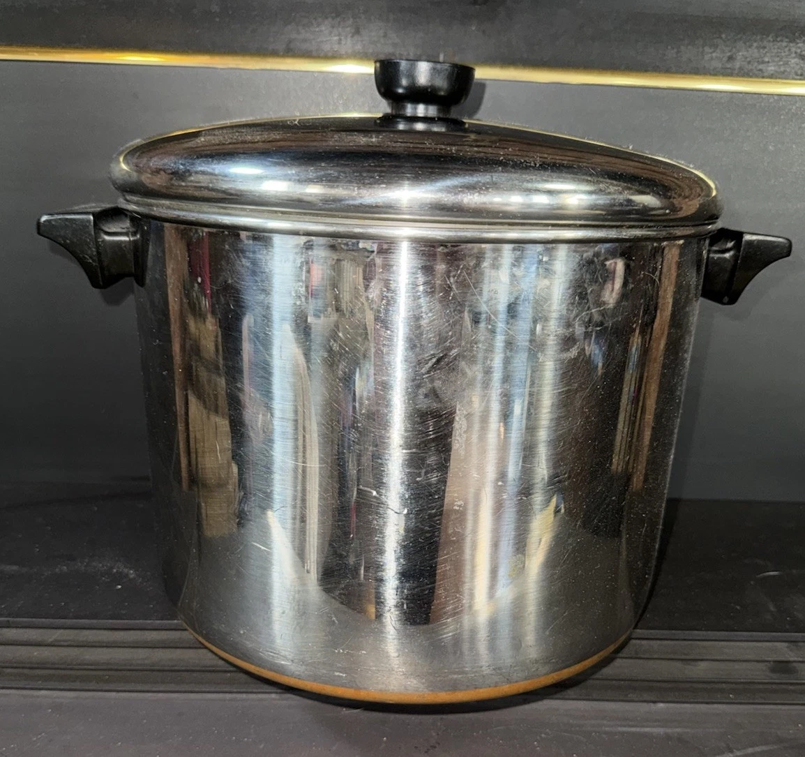 Revere Ware Large Copper Stock Pot 10 Qt