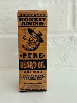 Honest Amish - Pure Beard Oil - 2 Ounce - Fragrance Free