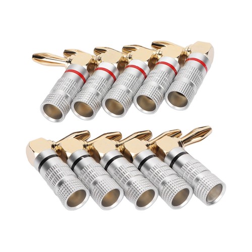 .›10Pcs Right Angle Banana Plugs For Speaker Wire 90degree Right Angle Banana - Picture 8 of 22
