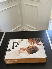 Modern 8 in. Widespread Double Handle Bathroom Faucet 3-Holes