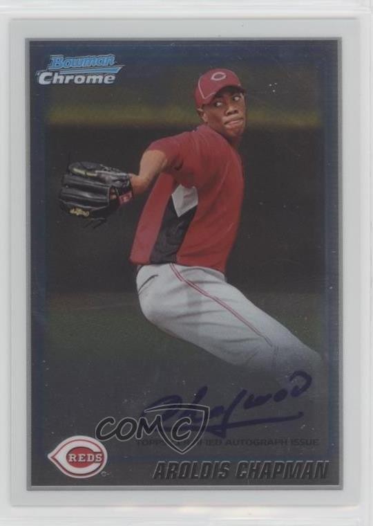 2010 Bowman Chrome Prospects Auto Aroldis Chapman #BCP199 Auto 07sj