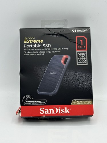 SanDisk 1TB Extreme Portable SSD - bis zu 1050MB/s, USB-C, USB 3.2 Gen 2