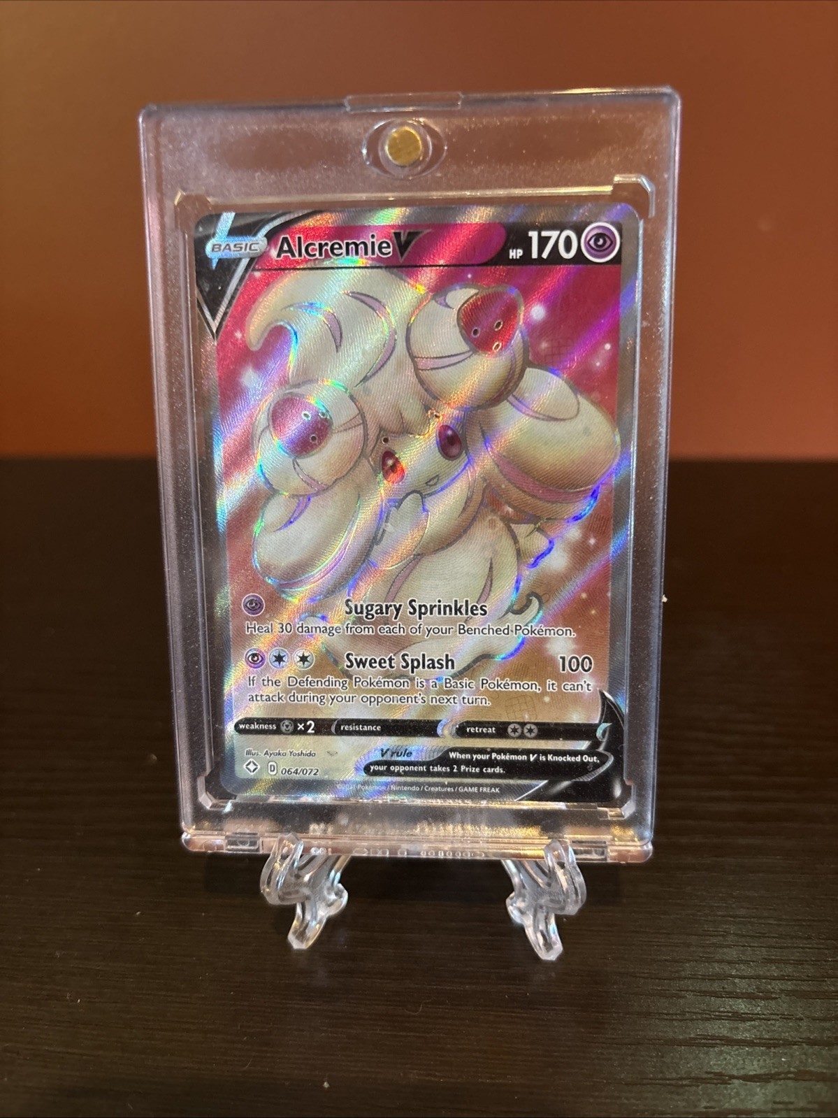 Alcremie V 064/072 Ultra Rare Pokemon Shining Fates NM