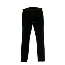 Women 31 Helmut Lang Bat Wash Coated Jean Legging Denim Pants Skinny Black