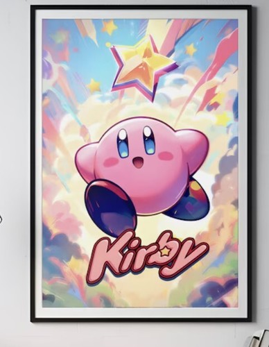 Kirby Poster | Nintendo Kirby poster | Kirby Wall Art | Game Room Decor