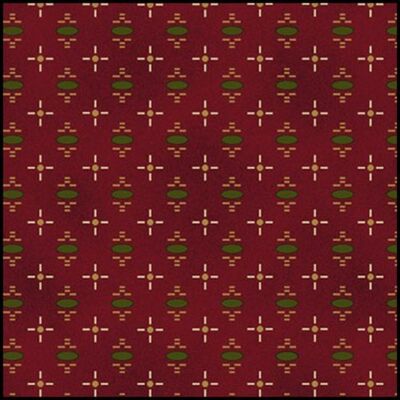 Abundant Blessings By Kim Diehl For Henry Glass - Red Geo  #6782-88