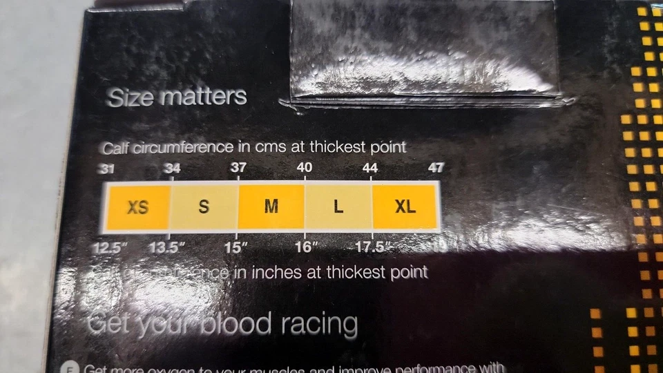 Skins Unisex Calf Tights MX Orange Small - Image 2 of 3