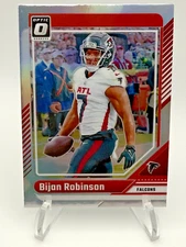 2024 Donruss Optic Football - Bijan Robinson Silver Holo #8 - Atlanta Falcons
