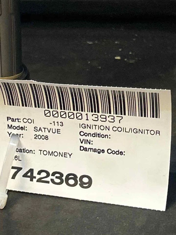 Fits 2008-10 SATURN VUE Ignition Coil/ignitor OEM:12632479 Foto 3 de 3
