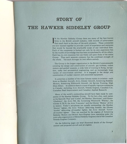 Hawker Siddley Flight Assembly Publication, c1958 (R6) - Picture 2 of 3
