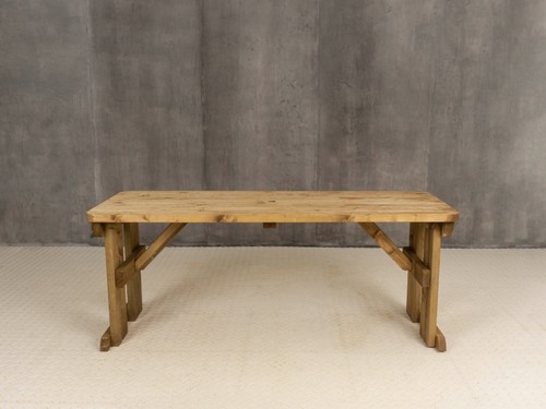 Picnic Table Hollies Rounded Wooden Outdoor Garden Furniture Heavy Duty - Picture 5 of 67
