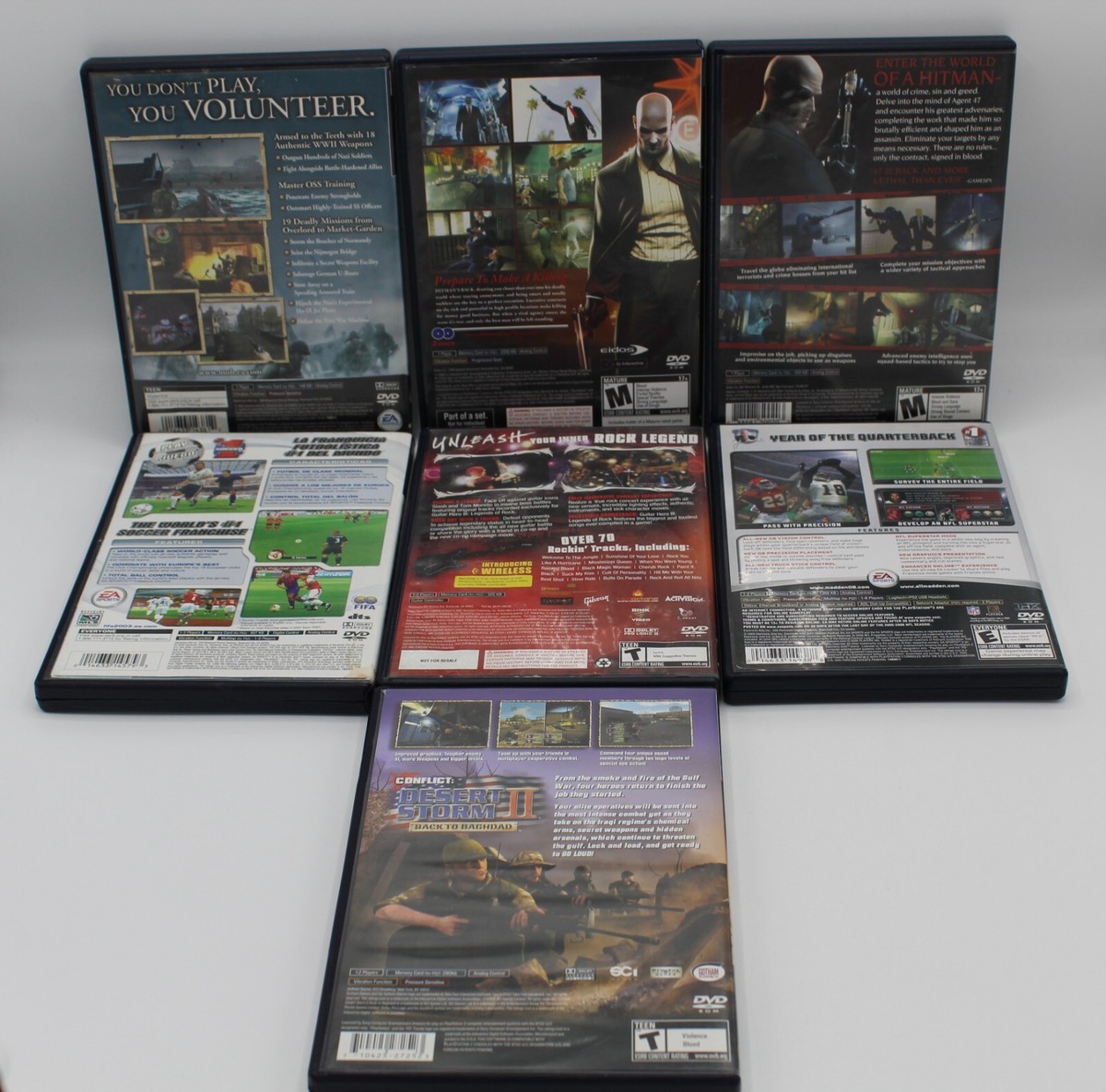 Lot Bundle Set of 7 Games for PlayStation 2 PS2 Hitman