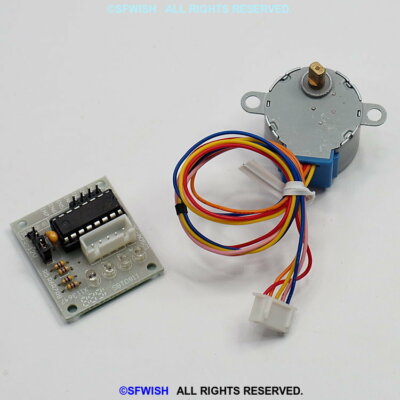 28BYJ48 DC 5V 4 Phase 5 Wire Gear Stepper Motor ULN2003 Arduino Interface Board