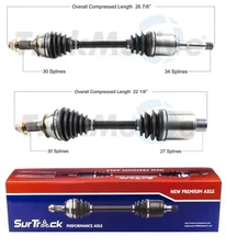 SurTrack Pair Set of 2 Front AAR CV Axle Shafts For Buick LaCrosse 3.6L 2.5L