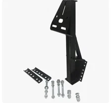 Tow Tuff TTF 08HD Heavy Duty Steel Universal Spare Trailer Tire Carrier  Black