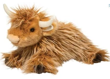Wallace 16" DLUX Scottish Highland Cow plush stuffed animal Douglas steer bull