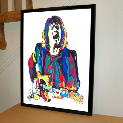 Gary Moore Singer Guitar Rock Music Poster Print Wall Art 18X24