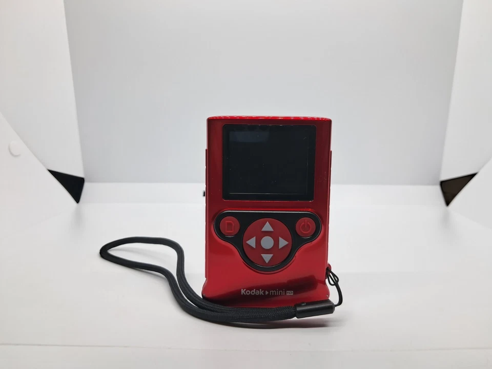 Kodak Mini HD Video Camera With 2GB MicroSD Card Red For Parts Or Repair - Image 2 of 4