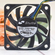 Shuttle DA06010B12L DC12V 0.17A 6cm 6010 4-Wire PWM Cooling Fan