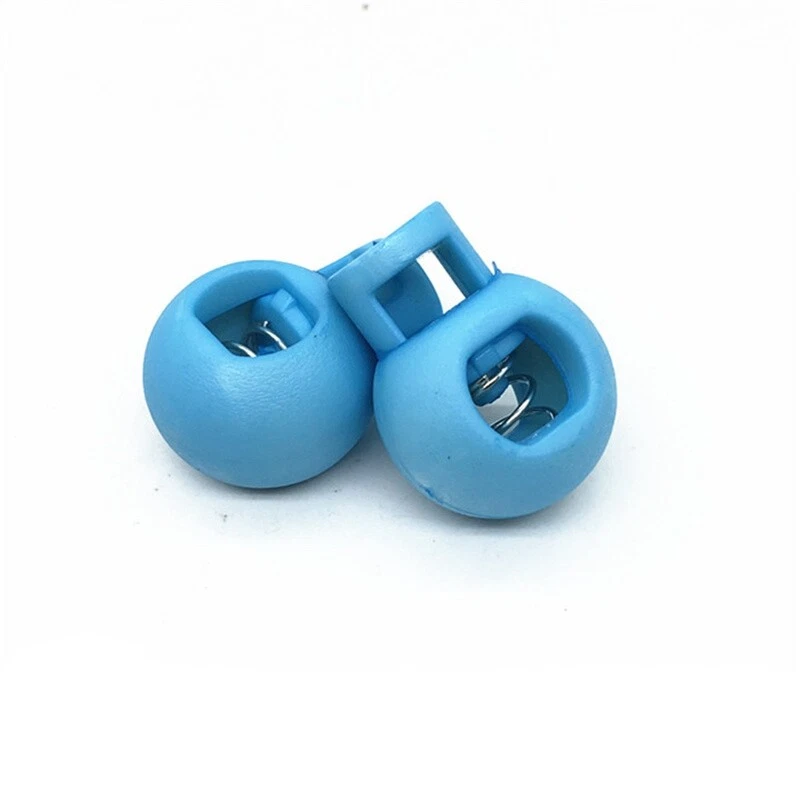 10PC Plastic Button Fastener Adjustable Tighten Fixed Rope Buckle Elastic - Image 3 of 4