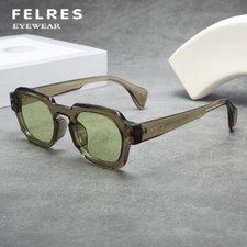 Women Square Leisure Sunglasses Thick Frame Outdoor Traveling Shade Glasses