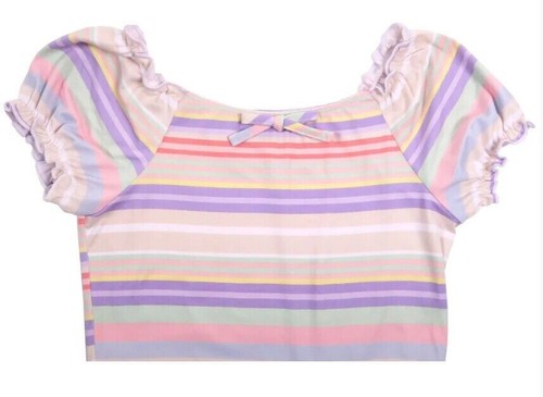Zunie Youth Girls 2 Pack Dress Multi Stripe/White Floral S 7/8 NWT - Picture 4 of 4