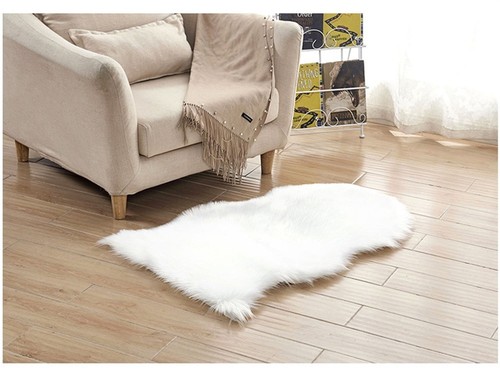 Faux Fur Sheepskin Rug Fluffy Mats Pad Room Sofa Bed Hairy Shaggy Floor Carpet - Picture 3 of 8