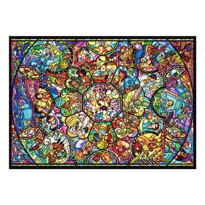 Disney Stained Glass Art Jigsaw Puzzle(1000P) - All Stars - DW-1000-008 Tenyo