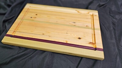 Cutting board - purple heart, maple, walnut, sapele, padauk and many others