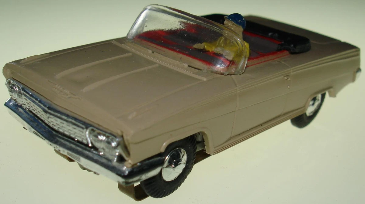 ATLAS HO SLOT CARS TAN CHEVROLET CHEVY IMPALA CONVERTIBLE CHASSIS 1282