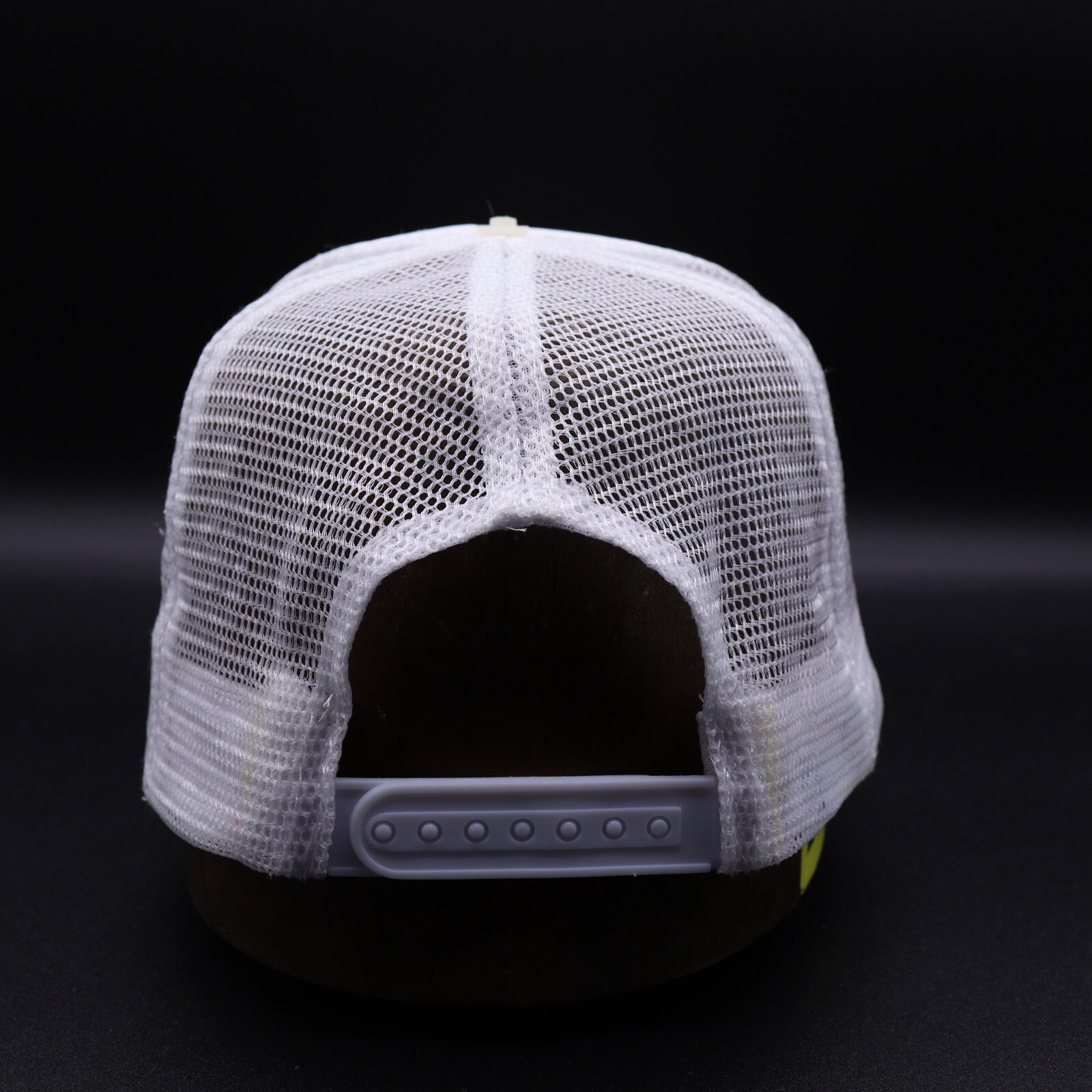 Bride Hat Cap Strap Back White Missing Top Button… - image 6