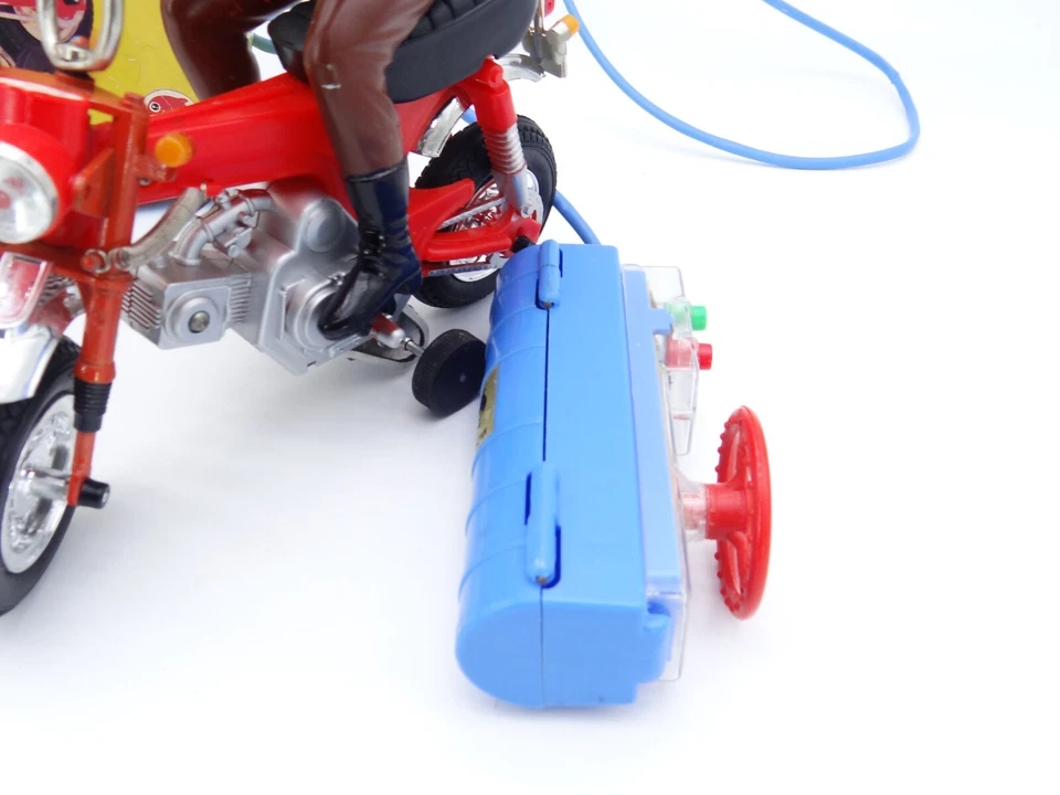 Dax Honda Polizei Motorrad Antik Blechspielzeug Fernlenkung Shinsei Japan OVP - Bild 4 von 4