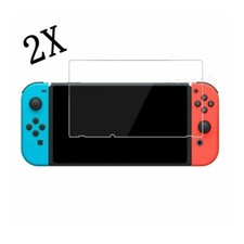 Wear-Resisting Durable 2x Tempered Glass Screen Protector f Nintendo Switch New