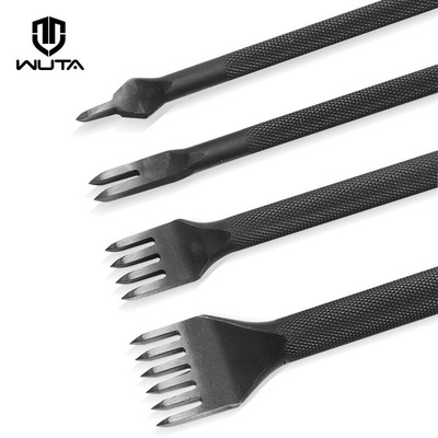 WUTA Leather Craft Hole Punch Tools Diamond Point Black Pricking Iron Punching