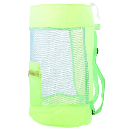 Jouet Plage Lot 4 Sacs Plage Maille - 2 Grands 60x38x28cm + 2 Petits - Pliables Réutilisables Sac Plage Maille