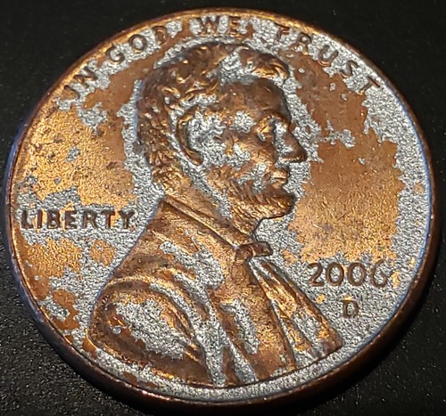2006 D Lincoln shield cent improperly annealed?