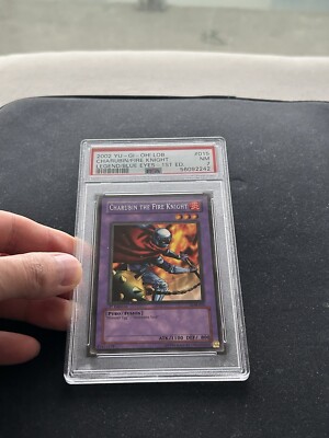 Yu-Gi-Oh! TCG: Charubin the Fire Knight LOB-015, 1st Edition, Rare, PSA 7