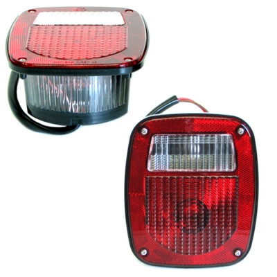 2 Rückleuchten Rücklichter rot US Jeep Wrangler YJ + TJ + CJ 73-06