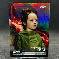 Princess Leia 2024 Topps Chrome Star Wars Refractor 69