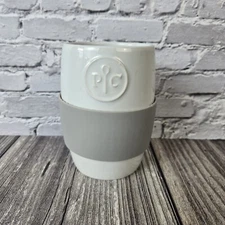 Pampered Chef Ceramic Egg Cooker W/Silicone Replacement Cup & Sleeve NO LID 