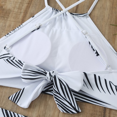 Women 2 Piece Swimsuit with Beach Cover up Wrap Skirt Floral Bikini Set Swimwear - Picture 40 of 198