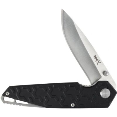 TecX Linerlock Black Pocket Knife CA75684 Distributed by Case XX