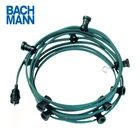 Bachmann fairy lights with plug and end piece 10 sockets IP44 outdoor 740.005