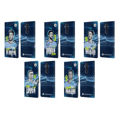 MAN CITY FC 2022/23 FIRST TEAM LEATHER BOOK WALLET CASE COVER FOR NOKIA PHONES