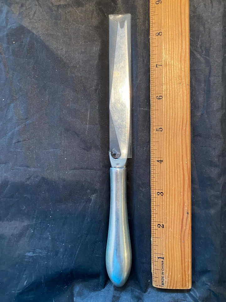 NAVAJA ANTIGUA PUNTA PLATA ESTERLINA 1 CAÑA Y BARTON GRAN FORMA Foto 2 de 2